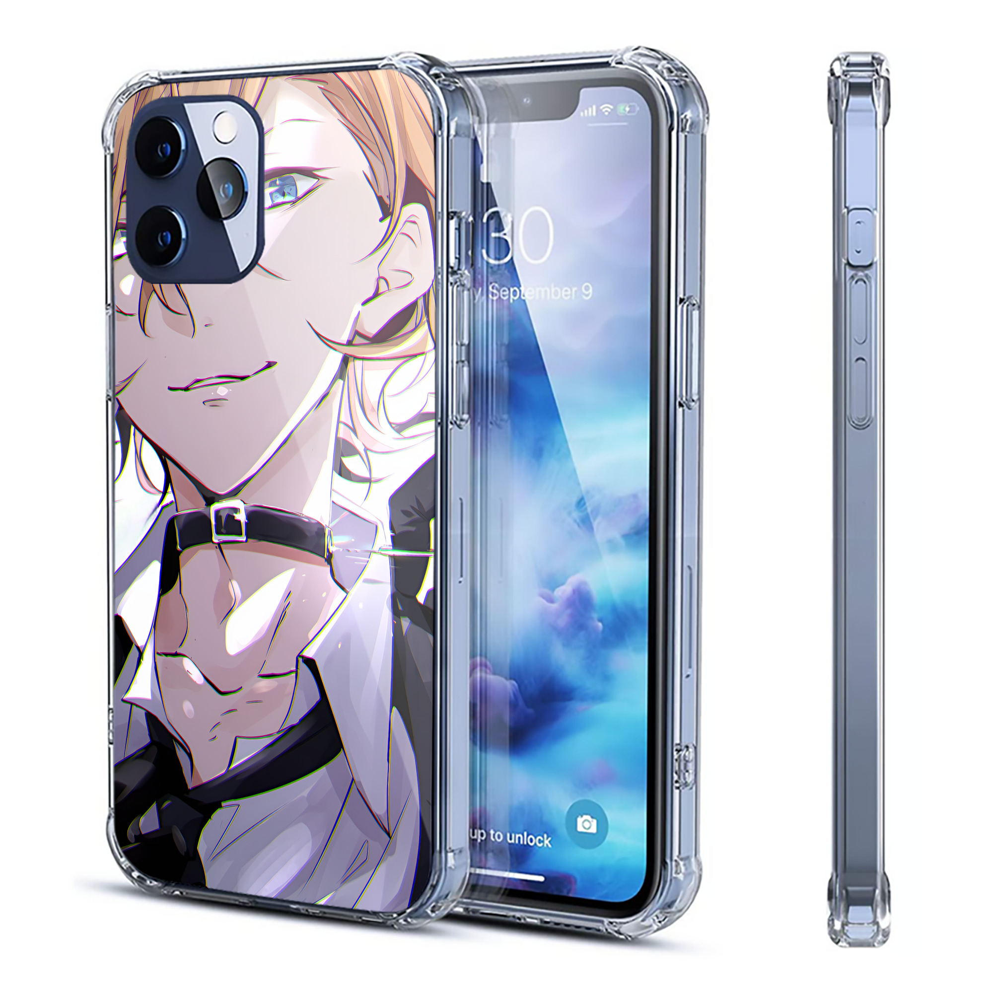 （画像用） 文豪ストレイドッグス Bungo Stray Dogs 【iPhone 12シリーズ対応】透明スマホケース（クリアソフトケース）